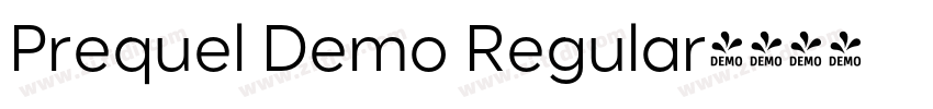 Prequel Demo Regular字体转换